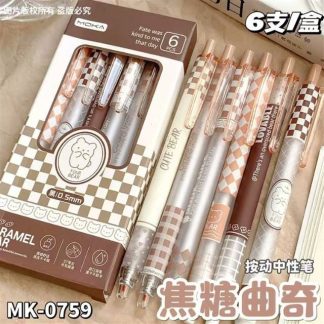 Caramel Cookie Click Pens, Box of 6