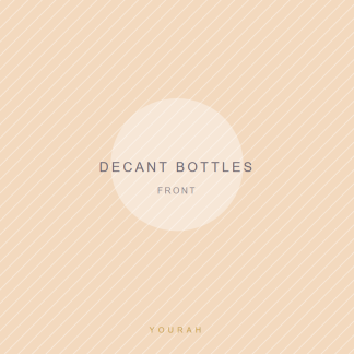Printed Decant Bottles, 2 × 100 ml