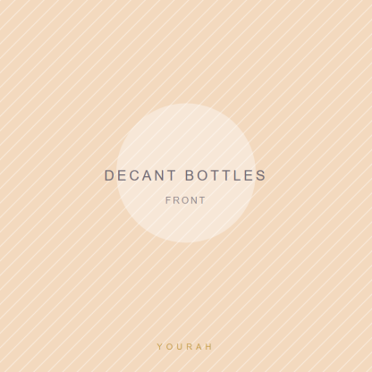 Printed Decant Bottles, 2 × 100 ml